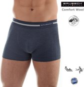 Brubeck Comfort | Heren Onderbroek - Boxershort Naadloos met Merino Wol - Donker Jeans - M