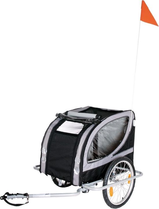 Karlie Doggy Liner Paris - Fietskar Hond - Zwart grijs - 148x90x88 cm van Karlie — afbeelding 4