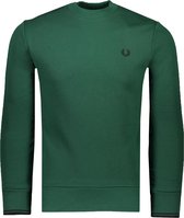 Fred Perry Sweater Groen Normaal - Maat XXL - Heren - Herfst/Winter Collectie - Katoen;Elastaan