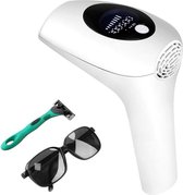 IPL Ontharingsapparaat – Lichtontharing – Permanente ontharing – Laser Ontharing - IPL Laser – Beschermbril - Scheermes - 900.000 Flitsen