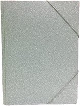 elastomap glitter A4 30 x 21 cm karton zilver