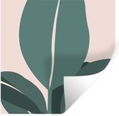 Stickers muraux - Été - Feuilles - Abstrait - 120x120 cm - Film Adhésif XXL