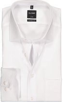 OLYMP Luxor modern fit overhemd - mouwlengte 72 cm - wit - Strijkvrij - Boordmaat: 42