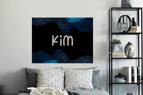 Muurstickers - Sticker Folie - Kim - Pastel - Meisje - 120x90 cm - Plakfolie - Muurstickers Kinderkamer - Zelfklevend Behang - Zelfklevend behangpapier - Stickerfolie