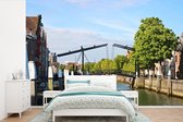 Behang - Fotobehang Brug - Dordrecht - Nederland - Breedte 600 cm x hoogte 400 cm