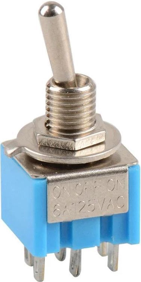 OTRONIC® Tuimelschakelaar MTS-203 6-Pin SPDT AAN-UIT-AAN