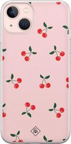 iPhone 13 hoesje siliconen - Kersjes | Apple iPhone 13 case | TPU backcover transparant