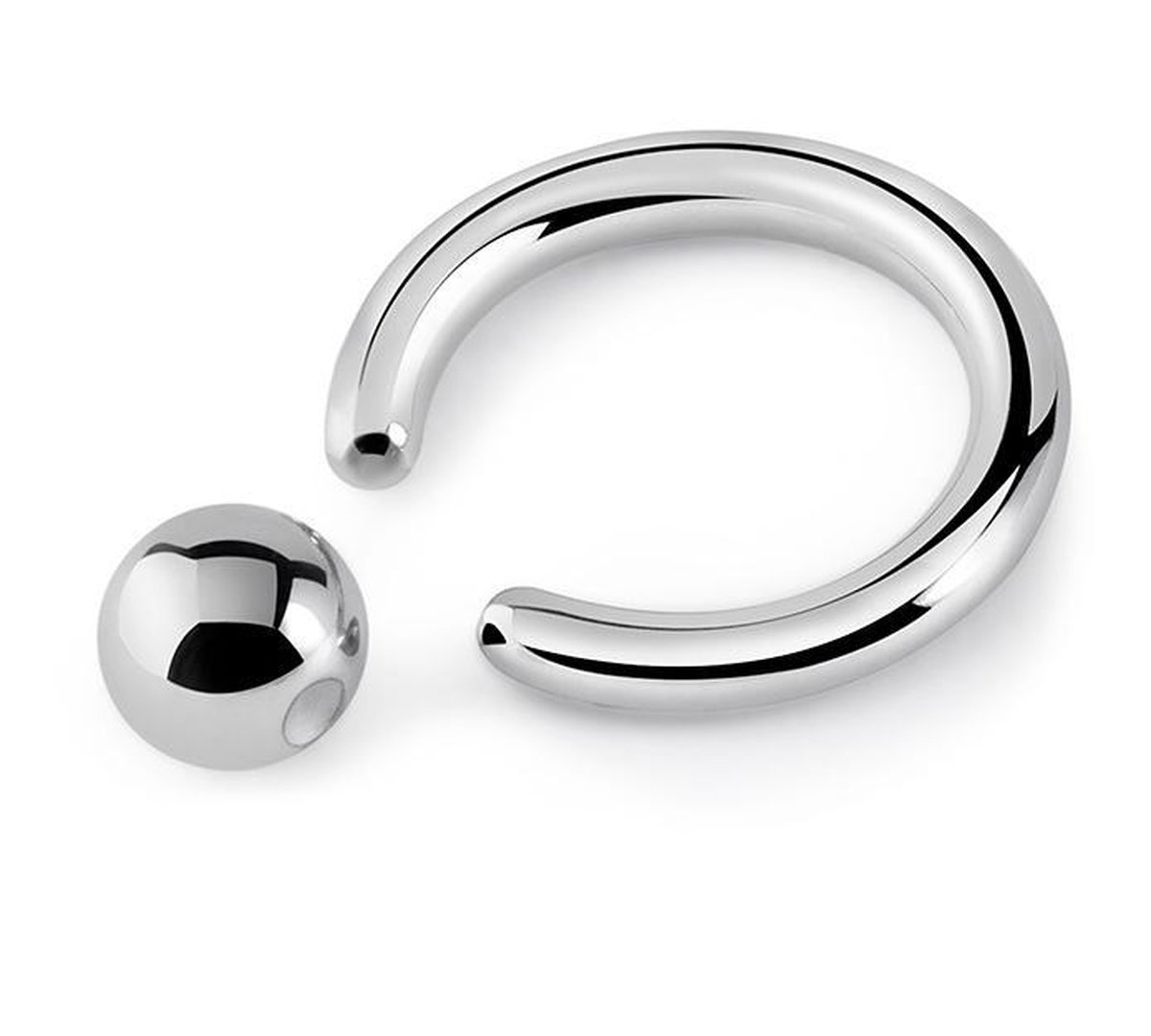 Titanium 10 mm Ball closure ring 1,2. RH-Jewelry