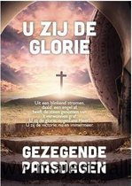 Paasksaarten - Kaart - Rechthoek  - Kruis - Gezegende paasdagen - U zij de Glorie - 15x10cm - Christelijk - Bijbel - Geloof - Majestically - 25 stuks