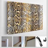 Onlinecanvas - Schilderij - Slangenhuid Achtergrond Art Horizontaal - Multicolor - 50 X 40 Cm