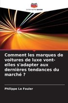 Comment les marques de voitures de luxe vont-elles s'adapter aux dernieres tendances du marche ?