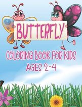 Butterfly Coloring Book For Kids Ages 2 - 4