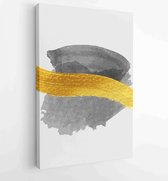 Minimal and Gold abstract wall arts vector collection 4 - Moderne schilderijen – Vertical – 1899821461 - 115*75 Vertical