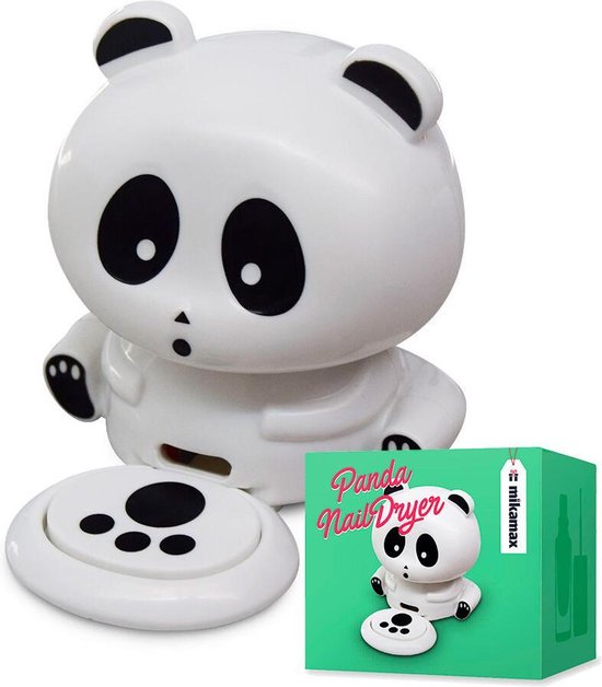 MikaMax Panda Nail Dryer - Nageldroger - Nagellak Droger - Makkelijk voor Onderwerg - Compact Design - Snel en Gemakkelijk Droge Nagels