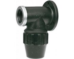 Muurplaat voor PE/tyleen - 16mm x 1/2 Binnendraad - 16 bar
