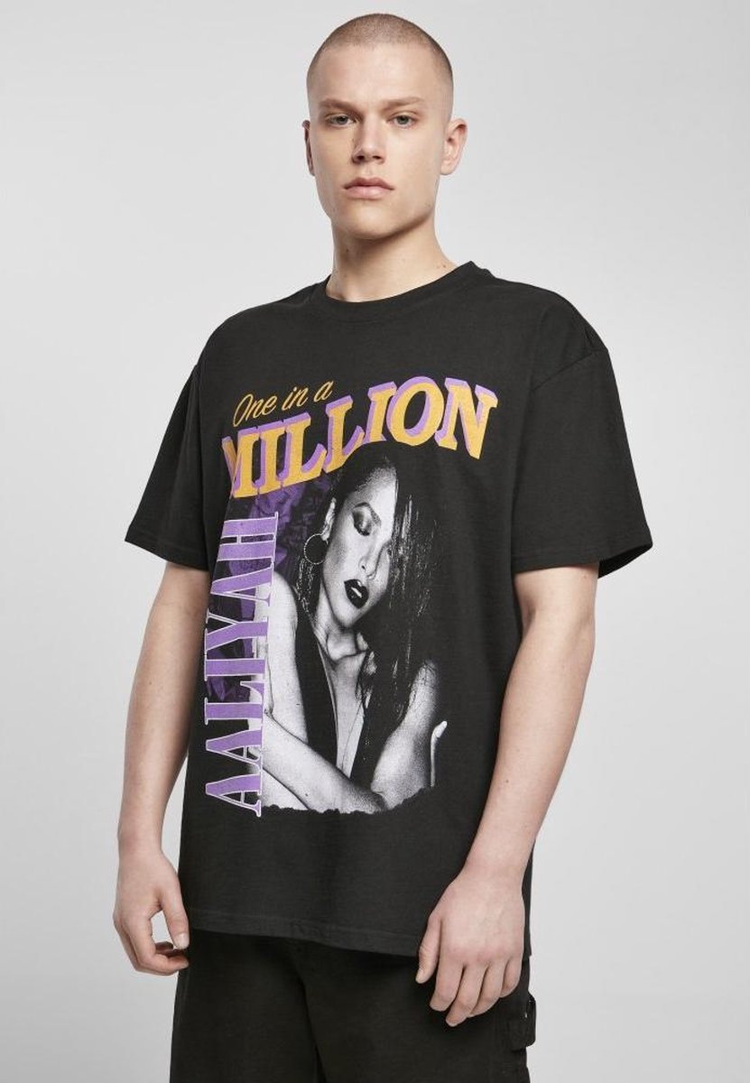 Mister Tee Aaliyah One In A Million Oversize Heren T-shirt XL Zwart