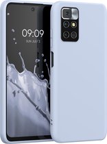 kwmobile telefoonhoesje voor Xiaomi Redmi 10 (2021 / 2022) - Hoesje voor smartphone - Back cover in mat lichtblauw