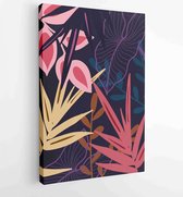 Abstracte kunst natuur achtergrond vector. Modern shape line art behang 1 - Moderne schilderijen – Verticaal – 1934329673 - 115*75 Vertical
