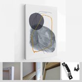 Onlinecanvas - Schilderij - Creatieve Minimalistische Handgeschilderde Illustraties Wanddecoratie. Ansichtkaart Brochureontwerp Art Verticaal - Multicolor - 50 X 40 Cm