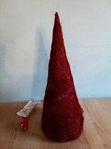 Kegel - rood - kerst - 40 cm