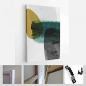 Onlinecanvas - Schilderij - Creatieve Minimalistische Handgeschilderde Illustraties Wanddecoratie. Briefkaart Brochure Cover Design Art Verticaal - Multicolor - 50 X 40 Cm