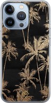 iPhone 13 Pro hoesje siliconen - Palmbomen | Apple iPhone 13 Pro case | TPU backcover transparant