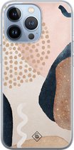 iPhone 13 Pro hoesje siliconen - Abstract dots | Apple iPhone 13 Pro case | TPU backcover transparant