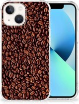 Solid Bumper Case Coque iPhone 13 Smartphone avec bord transparent Grains de Grains de café