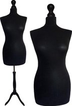 Lagume paspop - dames - zwart - zwart eiken driepoot - maat 36-38 - torso