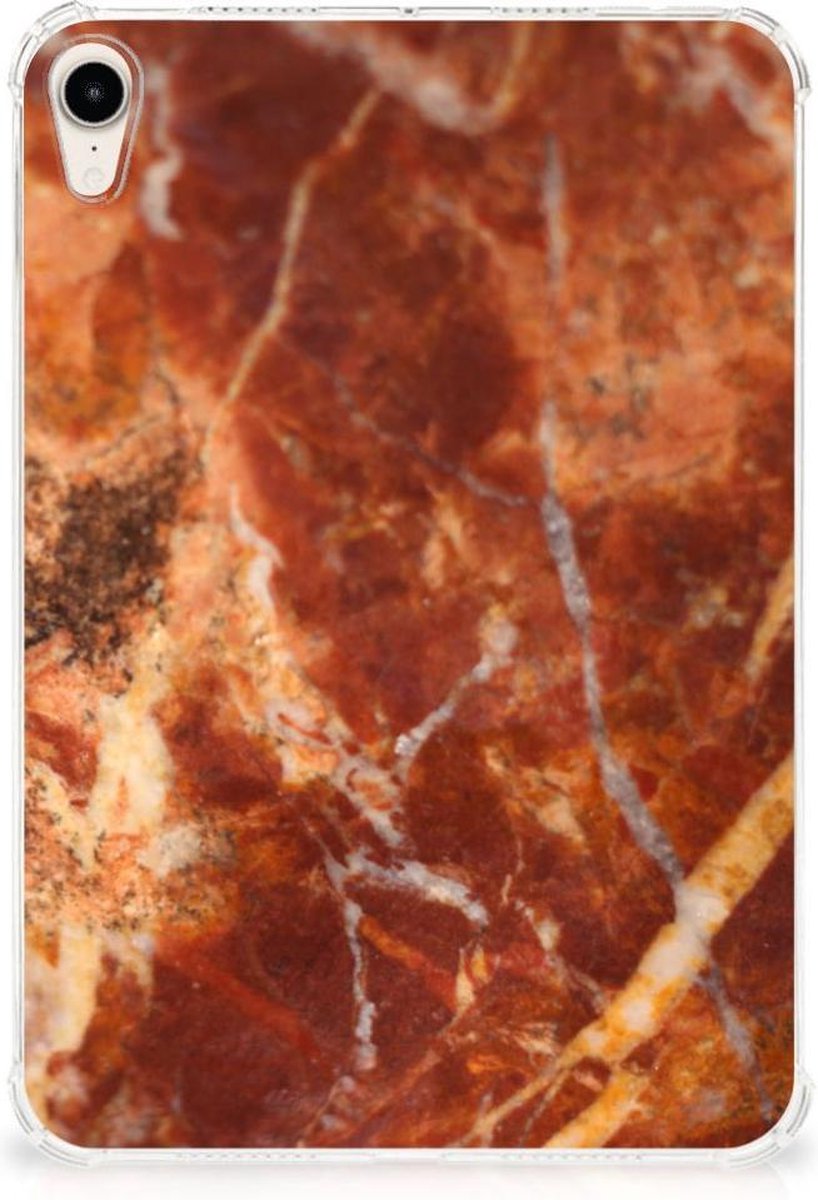 Apple iPad mini 6 (2021) Tablet Back Cover Marmer Bruin