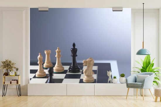 Papier peint photo peint photo vinyle - La face blanche est majoritaire lors des échecs largeur 320 cm x hauteur 240 cm - Tirage photo sur papier peint (disponible en 7 tailles)