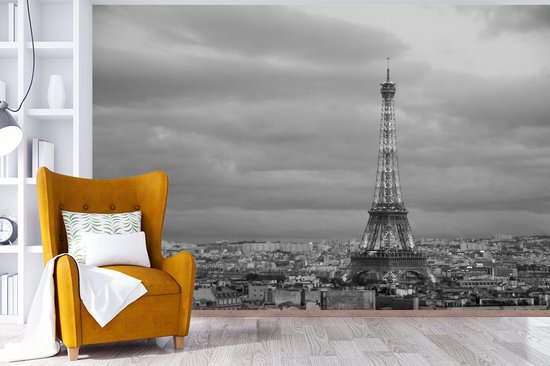 Papier fotobehang Tour Eiffel illuminée au crépuscule