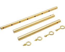 Banoch | Spreidstang verstelbaar + hoes | 50 cm - 80 cm goud | spreader bar bondage