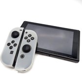 Siliconen Joy-Con Controller Hoesjes | Beschermhoes Skin | Geschikt voor Nintendo Switch & Lite | Softcover Case | Grip | Transparant