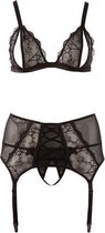 BH Jarretel Set XL - Zwart - Sexy Lingerie & Kleding - Lingerie Dames - Dames Lingerie - Jarretel Setjes