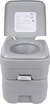 LORIOTH® Chemische Toilet - Camping Toilet - Mobiele WC - Caravan Urinoir - Draagbaar - Met Deksel - Grijs - 20L