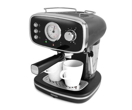 Instelbare functies voor type koffie - Tomado TPM1501B - Tomado TPM1501B - Koffiezetapparaat Pistonmachine - 1.2 L inhoud - Filterkoffie -  Koffiecups - Zwart