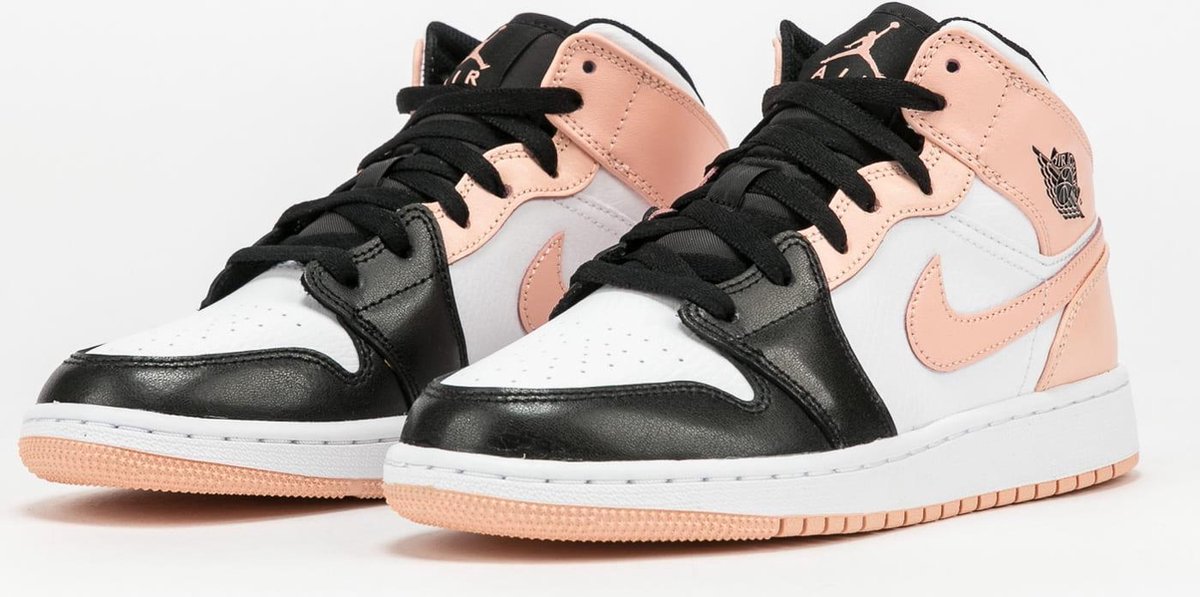 Nike Air Jordan Mid (GS), White/Artic Orange-Black, 554725 133, EUR 38 |  bol.com