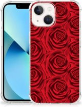 GSM Hoesje iPhone 13 mini Anti Shock Case met transparante rand Red Roses