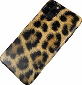 Apple iPhone 11 Pro Max - Silicone dun hoesje Nora luipaard groot - Geschikt voor