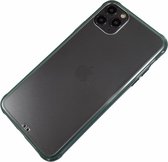 Apple iPhone 11 Pro - Silicone transparant zacht hoesje Sam groen - Geschikt voor