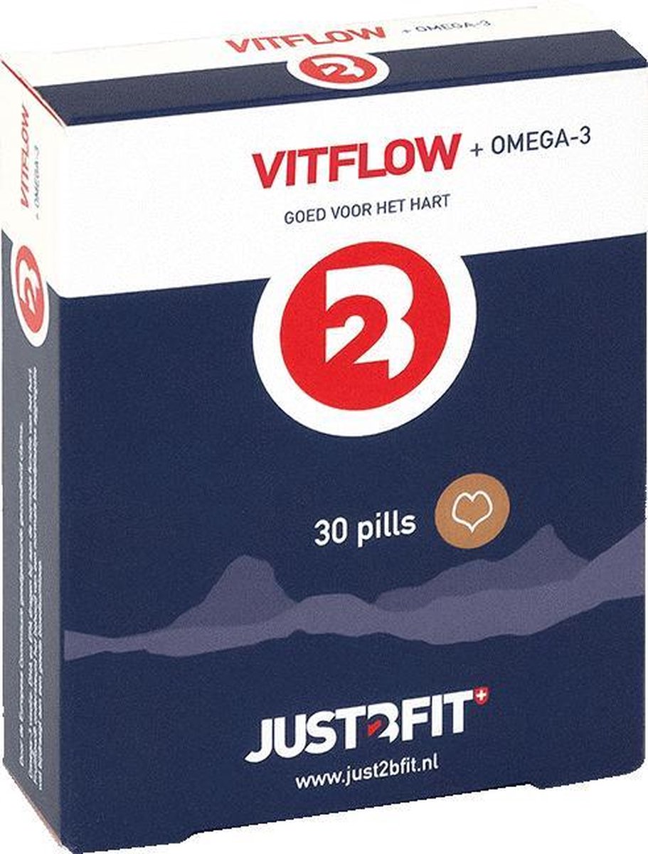 Just2Bfit Vitflow Omega 3 Goed voor het hart en bloedsomloop 100