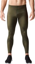 CW-X - Pantalon de compression Stabilyx - pantalon de course - long - maintien des hanches, du dos et des genoux - homme - Vert - taille S