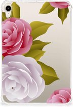 Siliconen Back Case Geschikt voor Apple iPad mini 6 (2021) Hoesje ontwerpen Roses met transparant zijkanten