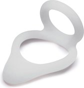 Zachte Cockring met Ballstretcher Siliconen – Ball Stretcher Perineum Stimulator Cockring – Zijdezacht - One Size