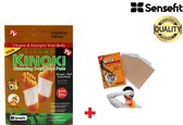 Sensefit - Kinoki Gold Detox  Vernieuwd + Warmte pleister – Bekend van TV | Helpt tegen Futloosheid, slaapproblemen, Gewichtstoename |Ontgift het Lichaam | vetverbranding |Afslank hulpmiddel - Pain relief patch - Warmtepleisters