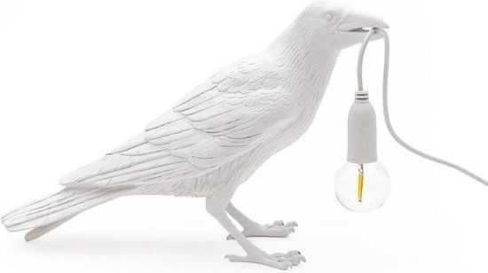 Seletti - Lamp-Bird Lamp- Waiting- wit