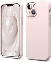 Hoesje Geschikt voor iPhone 13 Mini – Liquid siliconen backcover – Licht Rose