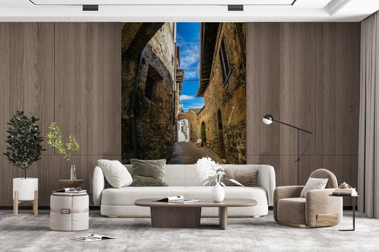 Papier Peint - Papier peint photo La Vieille Ville de San Gimignano en Italie - Largeur 160 cm x Hauteur 240 cm