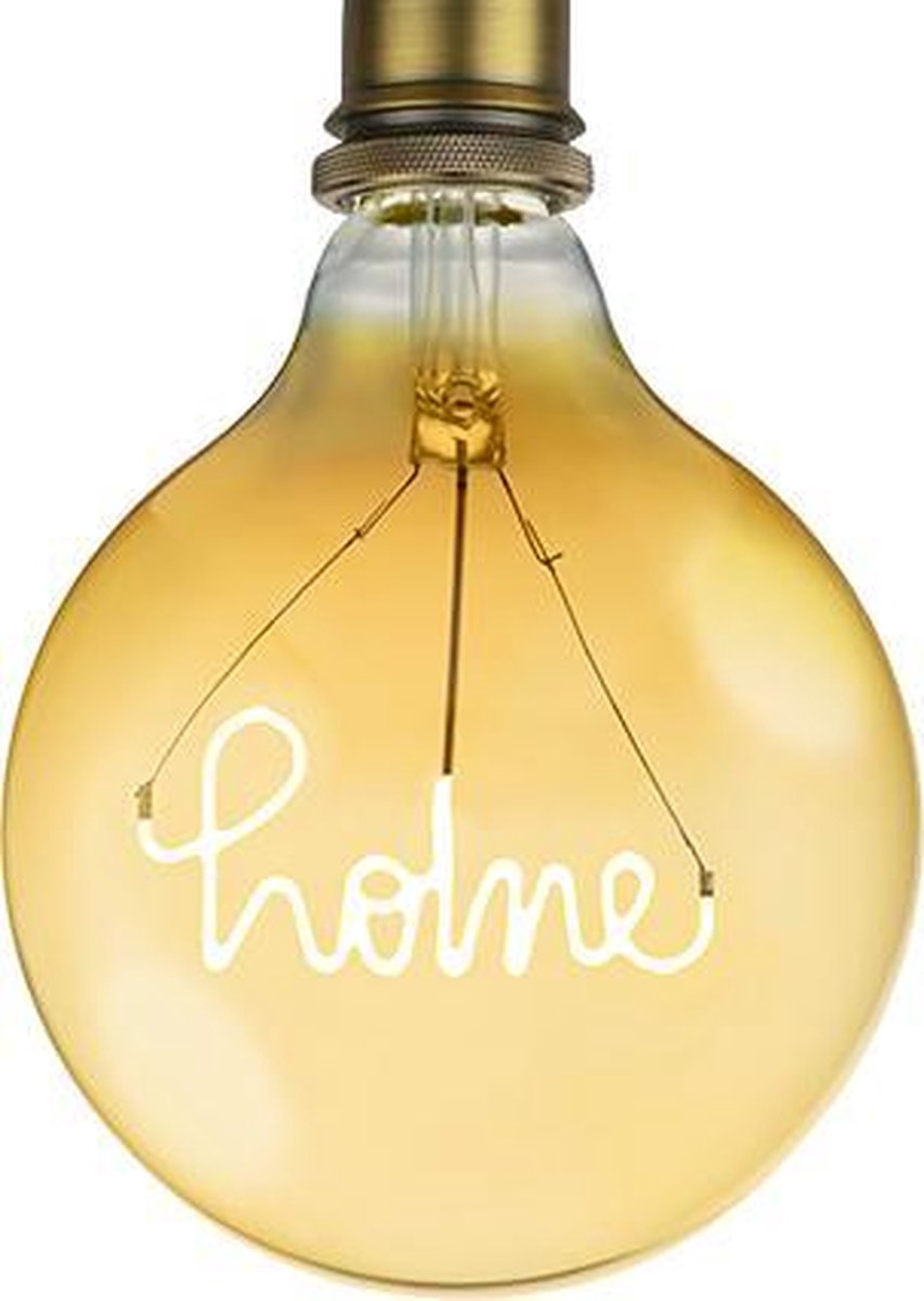 Ampoule LED Filament E27 Pack Avantage 2 Pièces Avec texte Home G125 Globe...